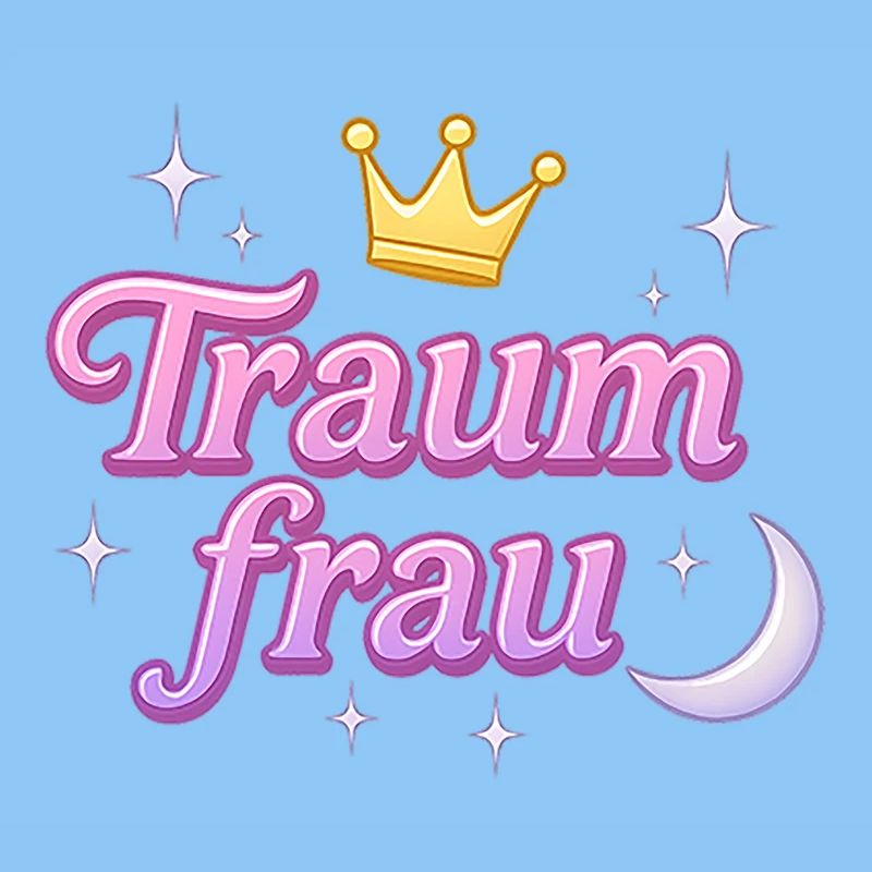 traumfrau / y2k statement spitzname design 