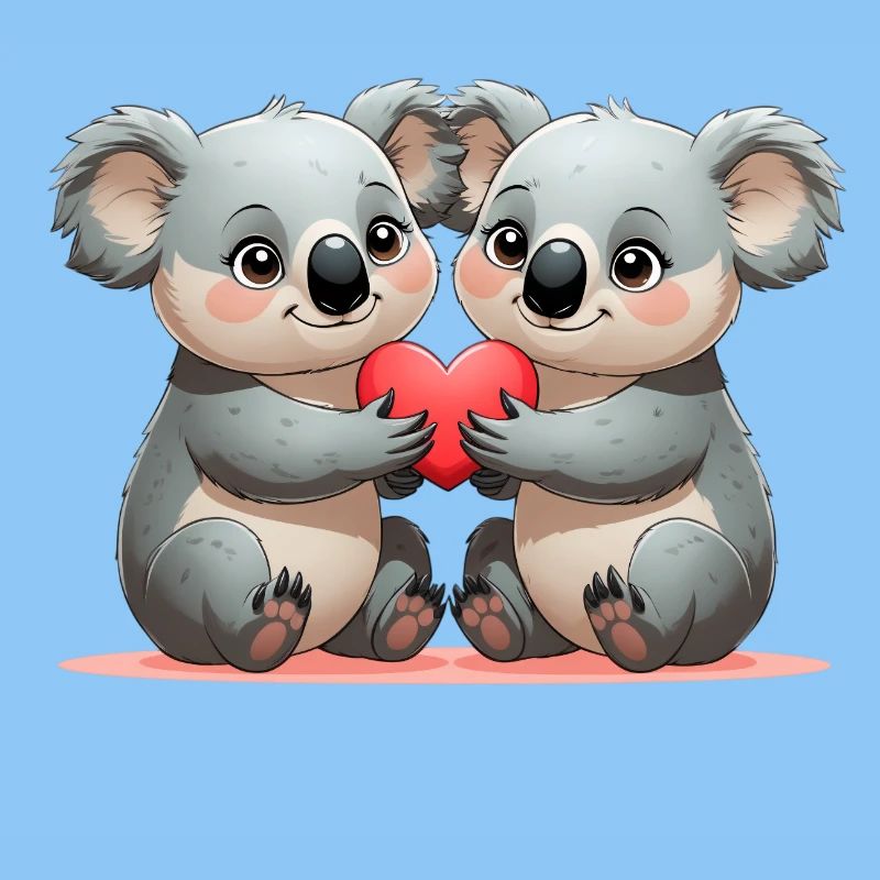 Koalas mit Herz: Freundschaft