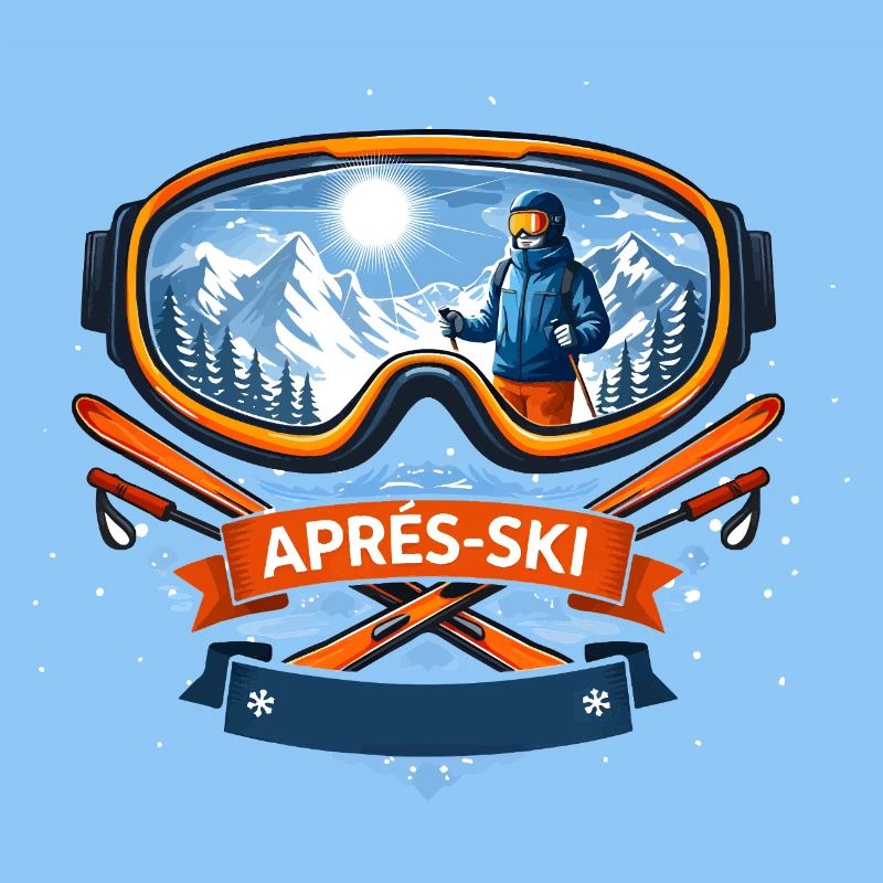 Après Ski Comic Design