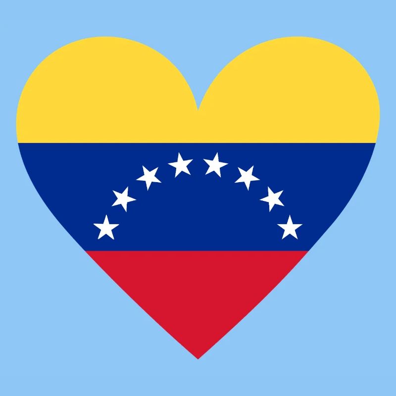 Venezuela Herz Flagge Design