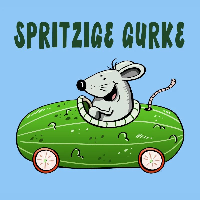 Spritzige Gurke - Spritztour - Auto - Maus