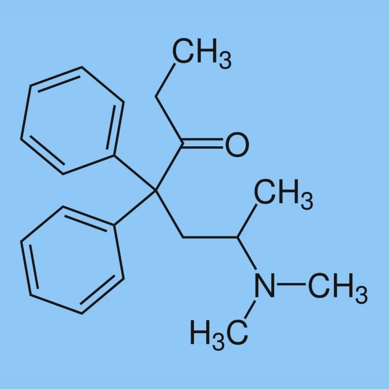 Methadone structural formula