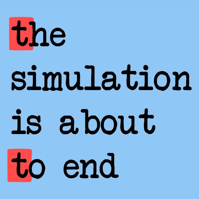 Das Ende der Simulation, Sci-Fi Matrix Humor Shirt