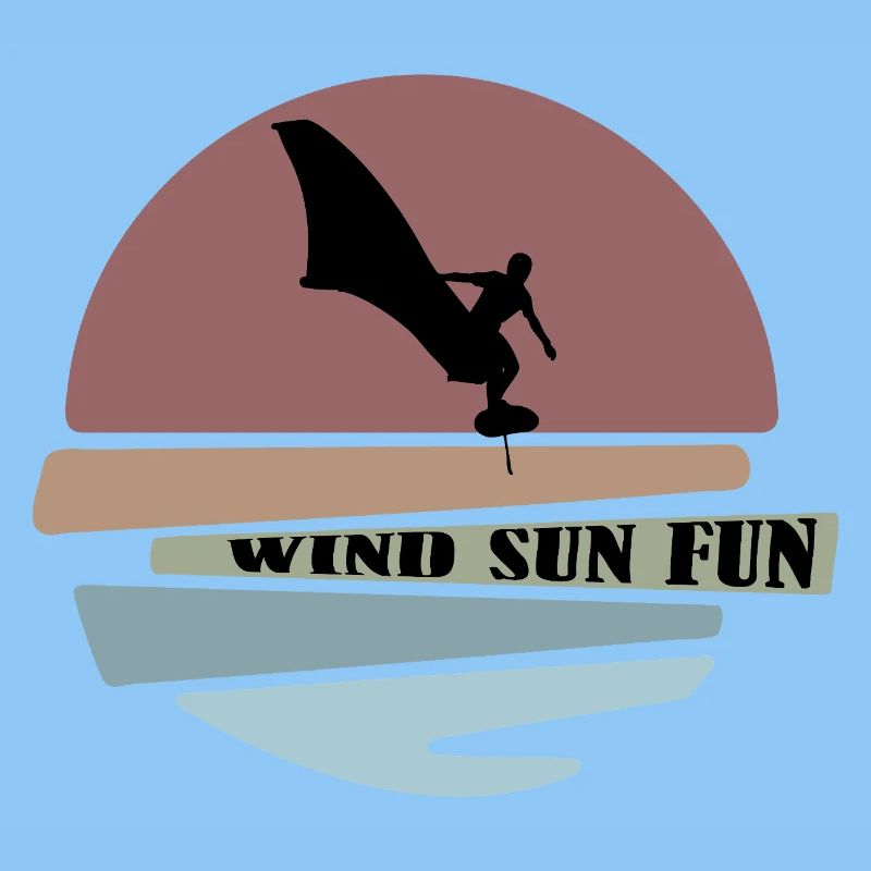 Wingfoil sunset Silhouette