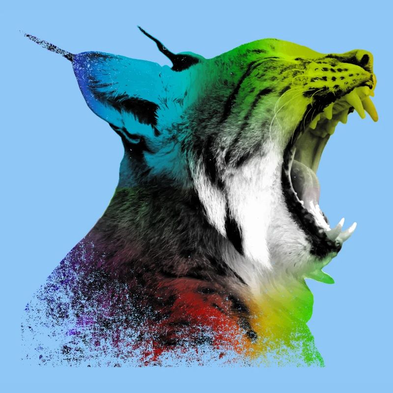 Gähnender Luchs