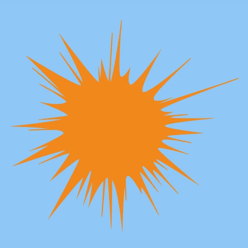| flash | d’explosion | orange soleil Vectorgraphique