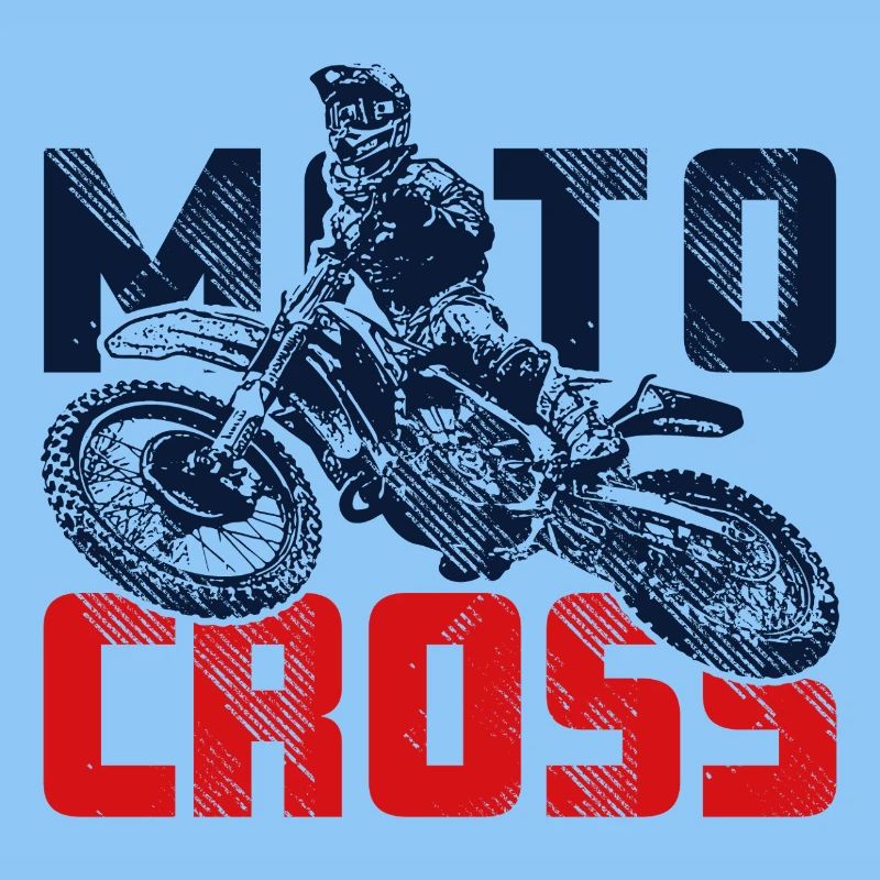 Springender Motocross Fahrer