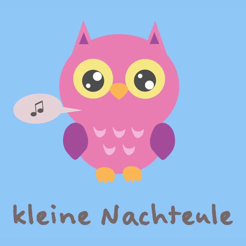 Kuschelige Eule mit Singender Note