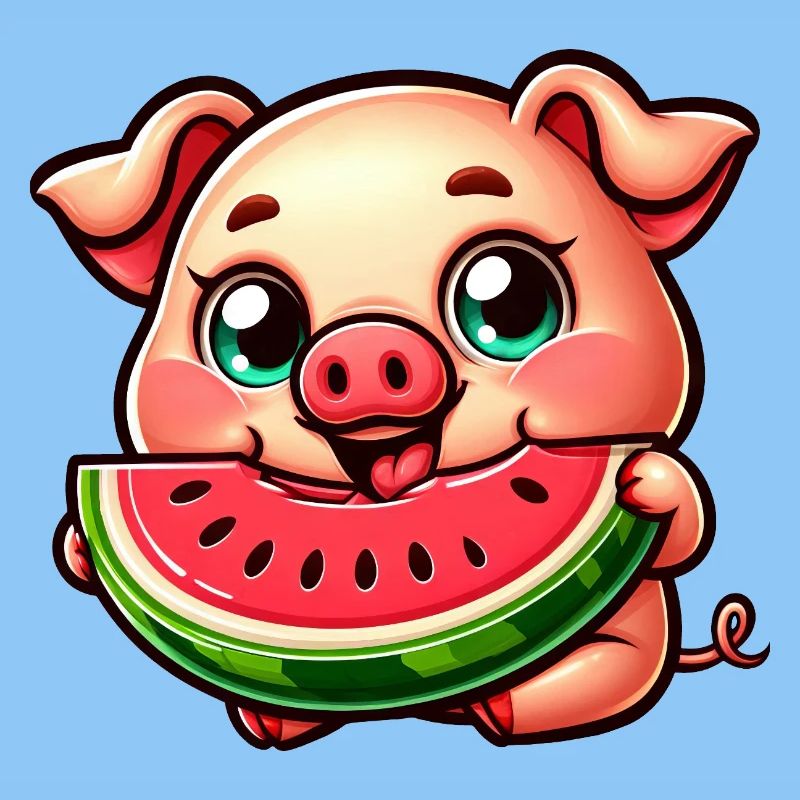 Cochon sucré au melon Vacances d’été Fermier