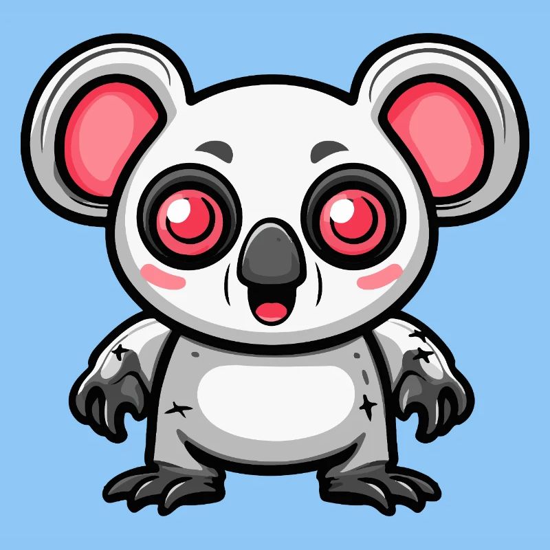 Koala Halloween Comic Funny