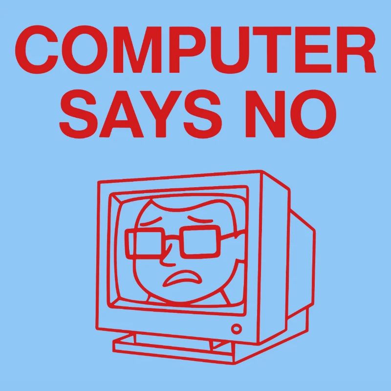 Retro Computer Says No Design