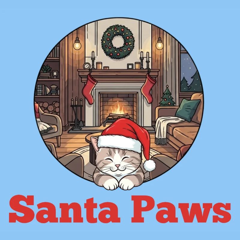Weihnachtskatze – Santa Paws