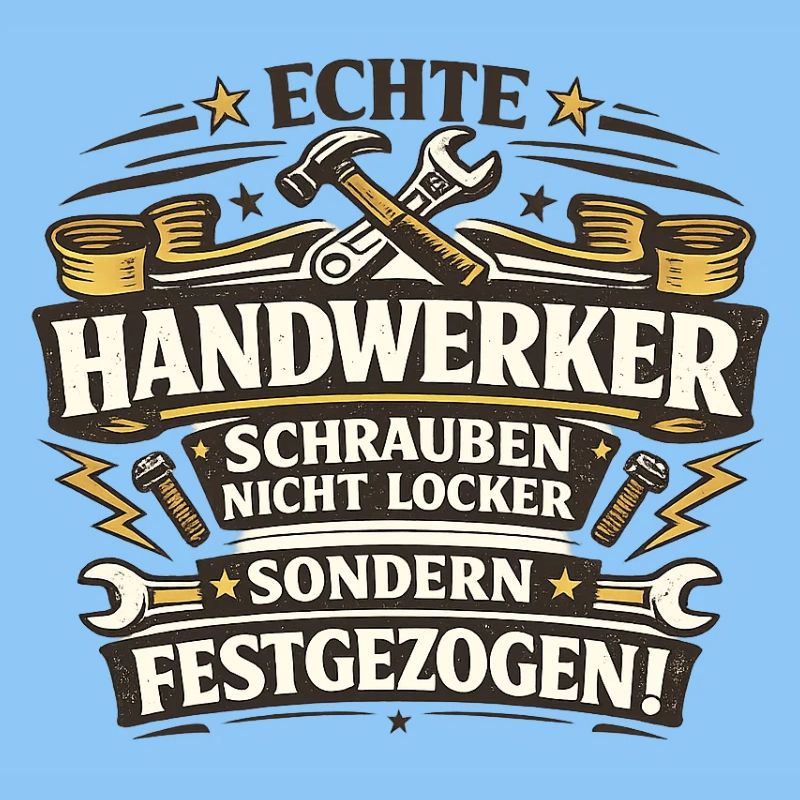 Echte Handwerker Schrauben Festgezogen