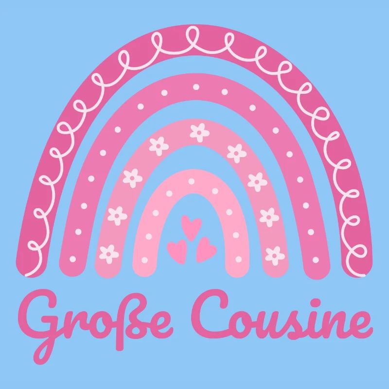 Große Cousine Boho Regenbogen
