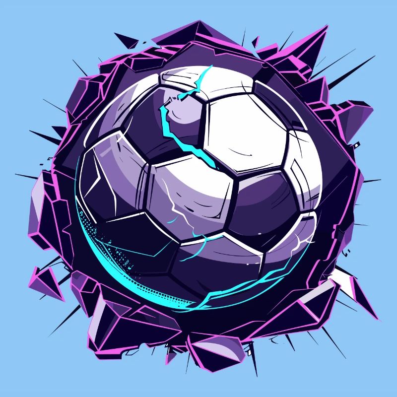 Fußball Comic Look
