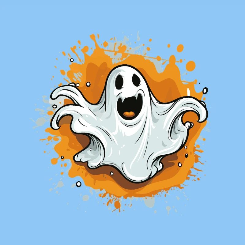 Spukgeist auf Farbsplash