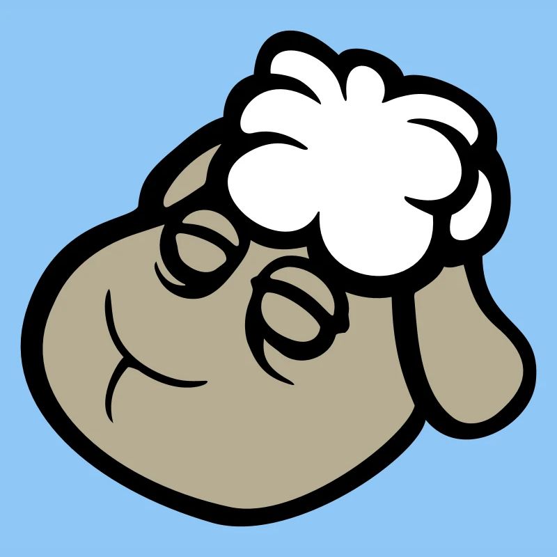 sheep face sad tired exhausted sleeping sweet