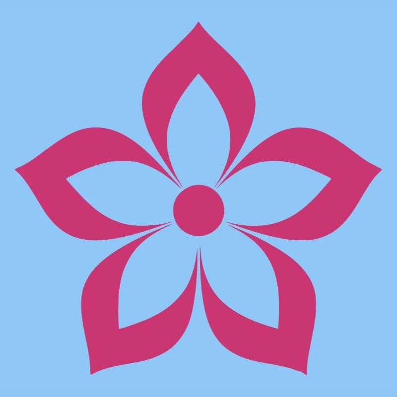 Blume magentafarben, pink