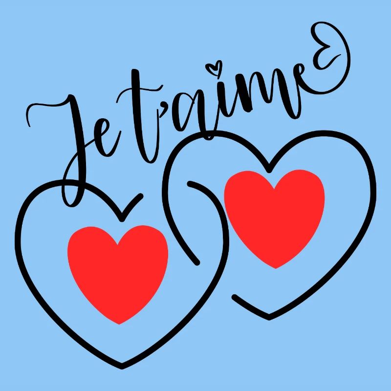 Je T'aime Cœurs entrelacé  