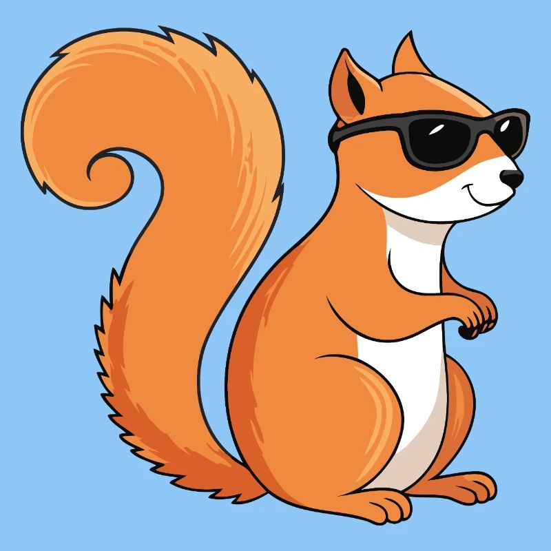 Schicke Eichhörnchen-Sonnenbrille