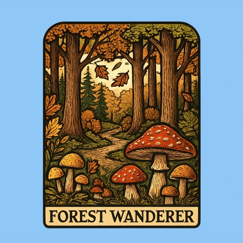Forest Wanderer Pilzpfad Herbstwald