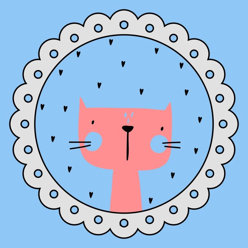 Katze Bild Rahmen Katzenpotrait