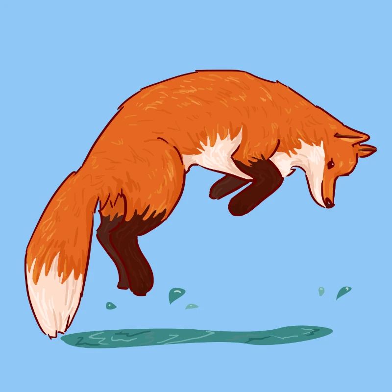 Springender Fuchs