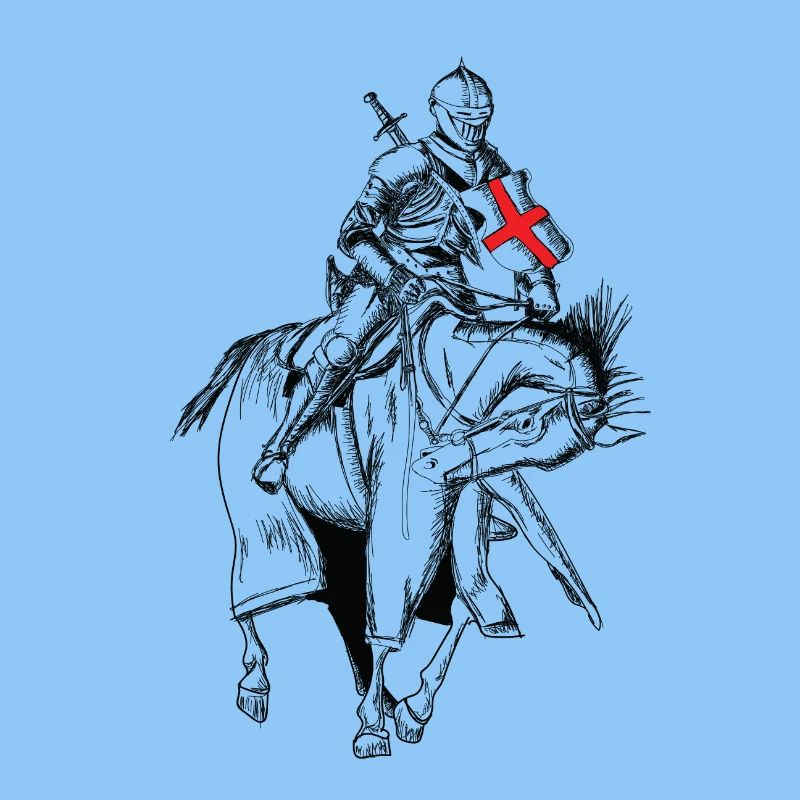 Knight - Crusader - Knight shield - Sword