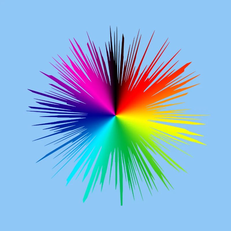 Farbexplosion Radialburst