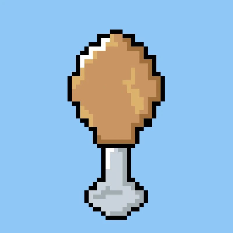 Pixel - Hähnchenkeule