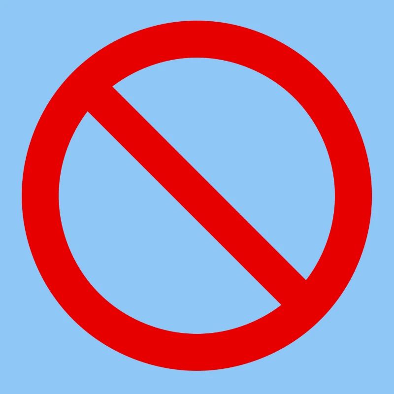 Red Forbidden Symbol Pattern