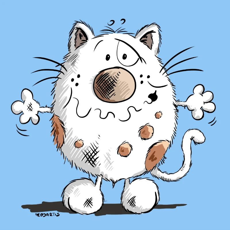 Drollige Knuddelkatze