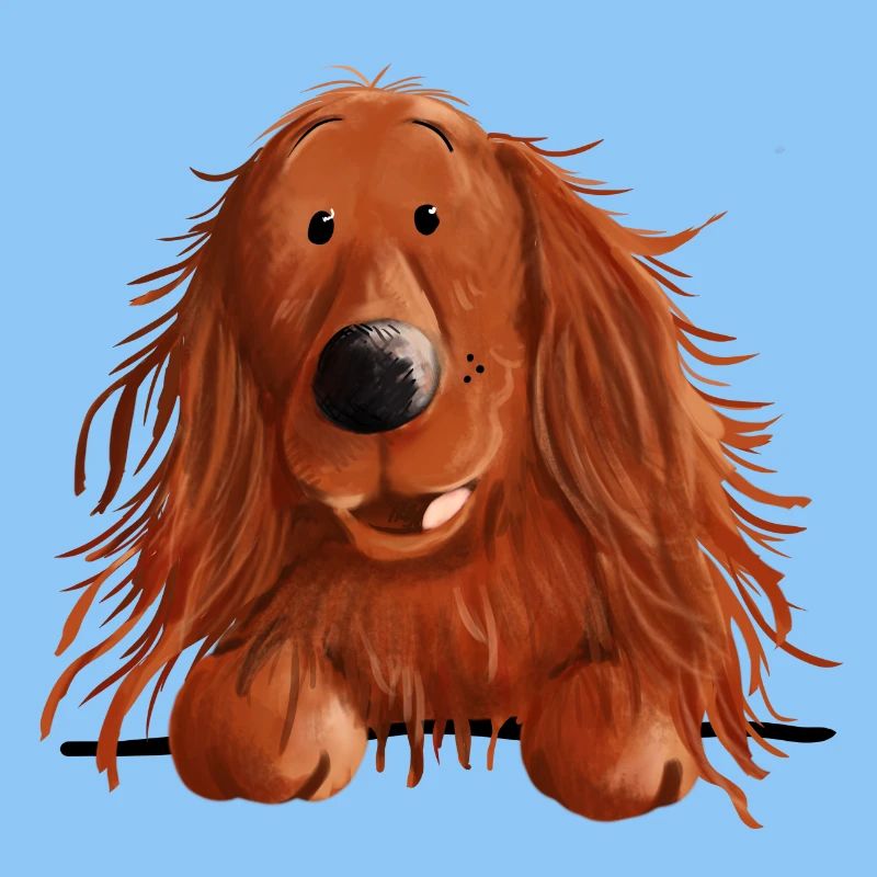 Neugieriger Irish Setter