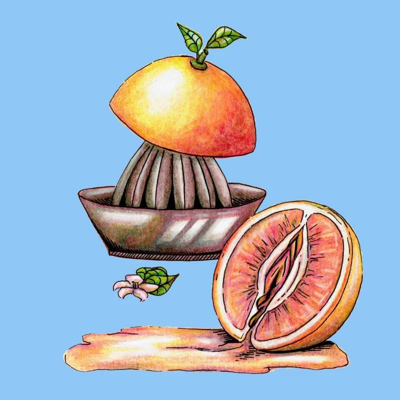 Vulva grapefruit