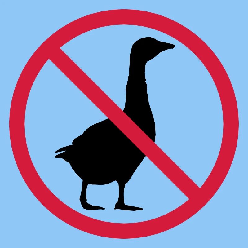 Gans Verboten Schild