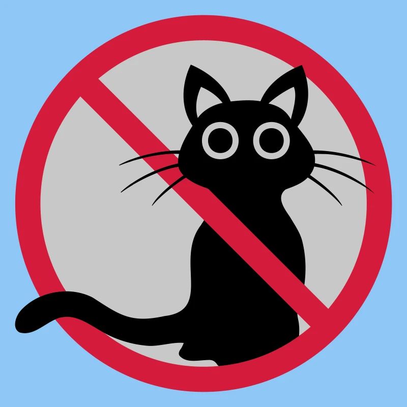 Signe interdit de chat