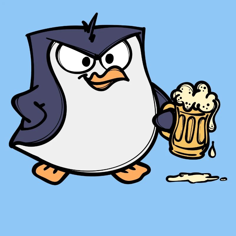 Cool Pinguin Bier Tier Vogel Seevogel Antarktis