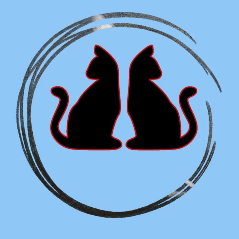 Chats jumeaux rouges / noirs