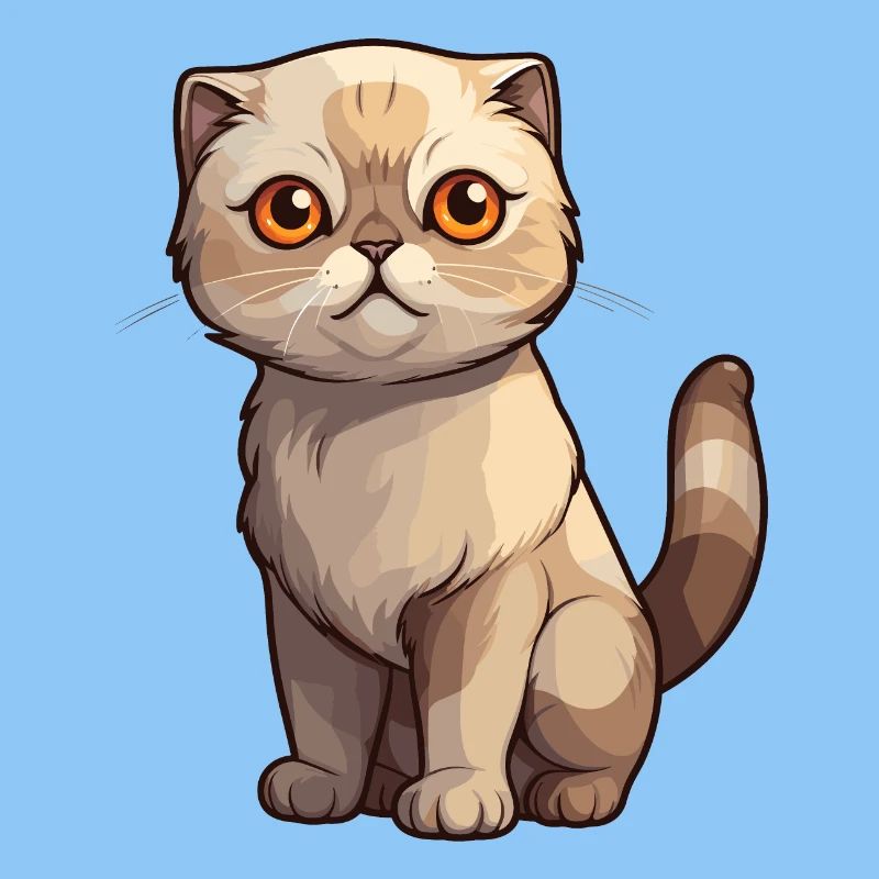 Bad-tempered Scottish Fold kitten