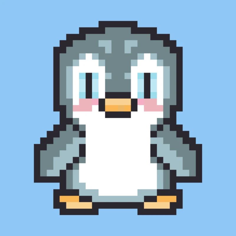 Penguin pixel art