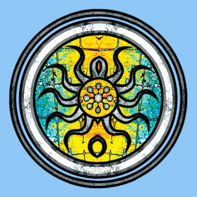 Abstract Krake mit Mandala-Muster