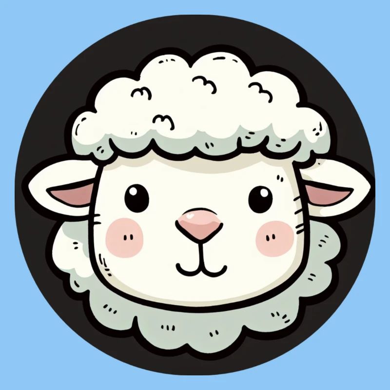 Cute Sheep Head