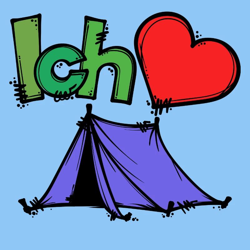 Tentes Camping Camper Déclaration Wanderlust Heart