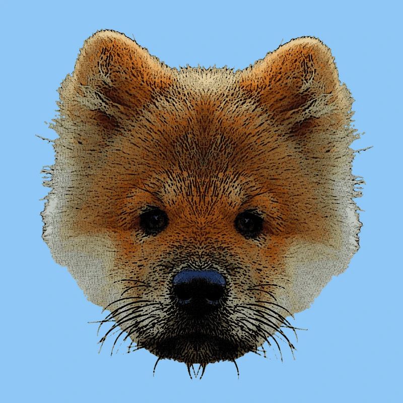 sweater mit hündchen, chow chow welpe