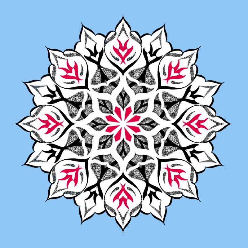 Dessin mandala dotwork