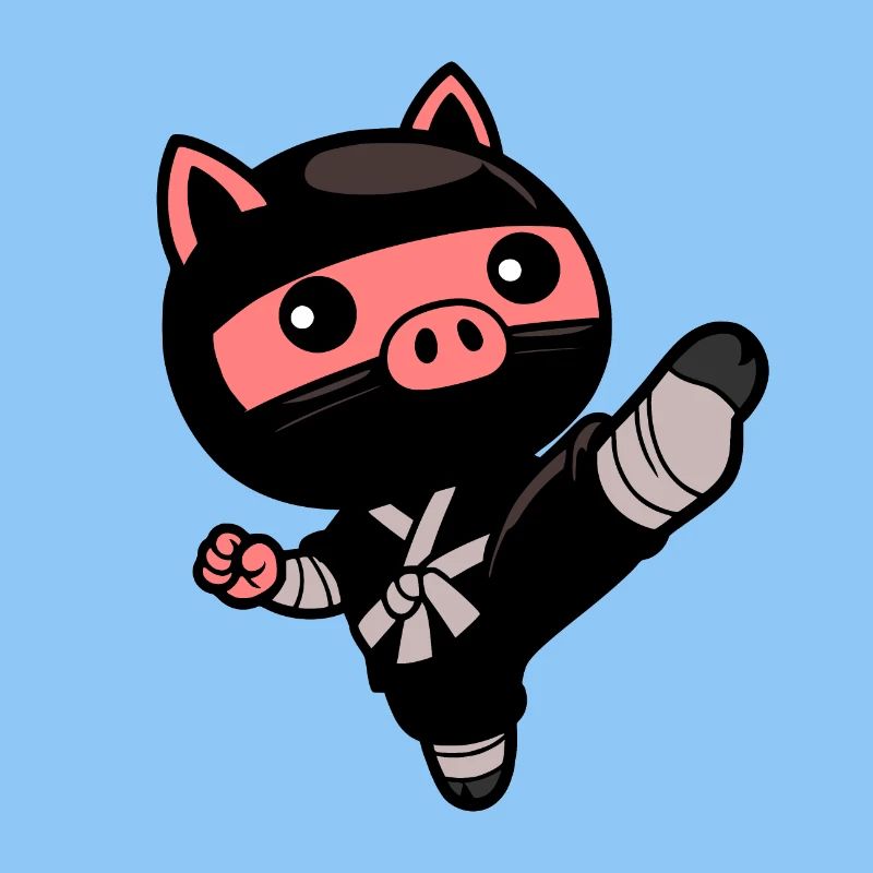 Ninja-Schwein