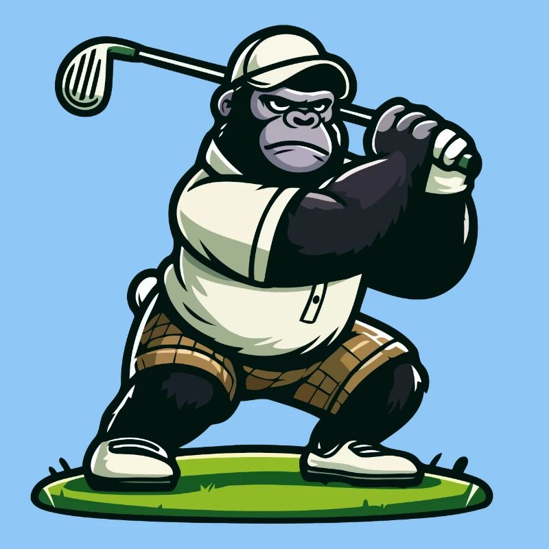 Gorille de golf
