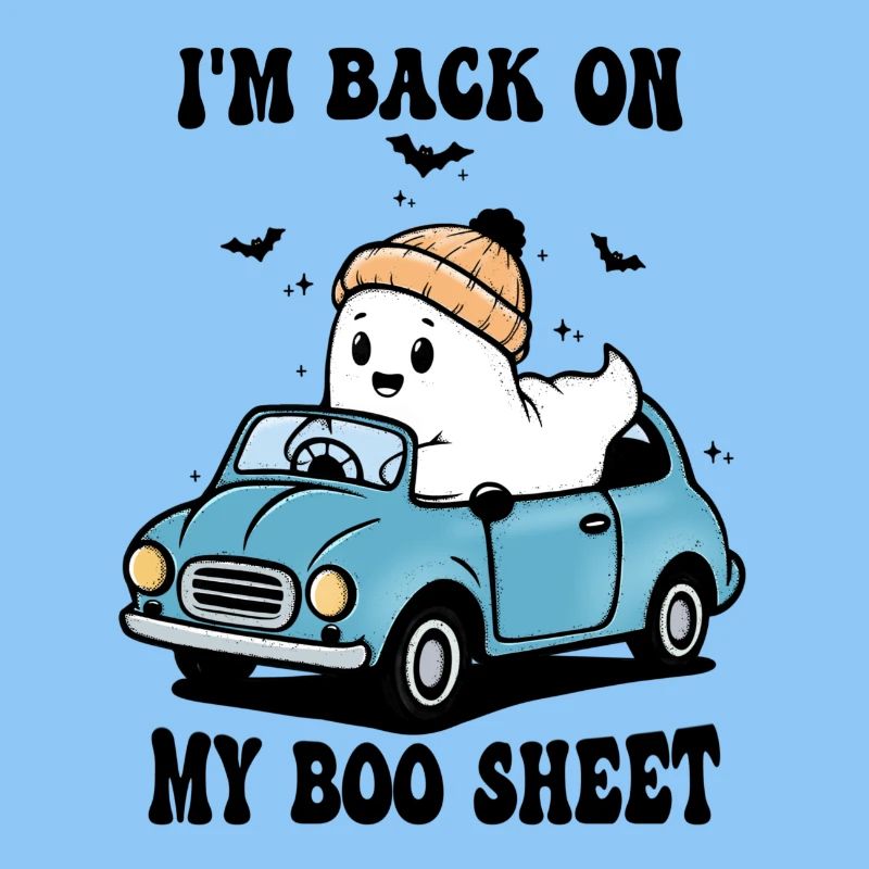 Ghost in a Blue Convertible