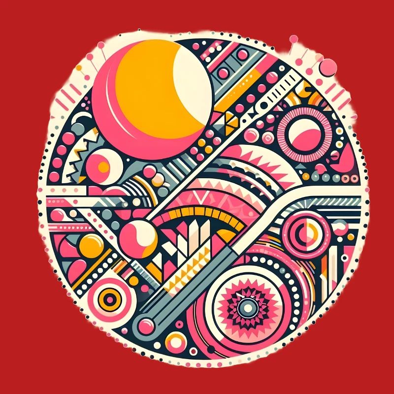 Neon Geometry — Orbit Bloom