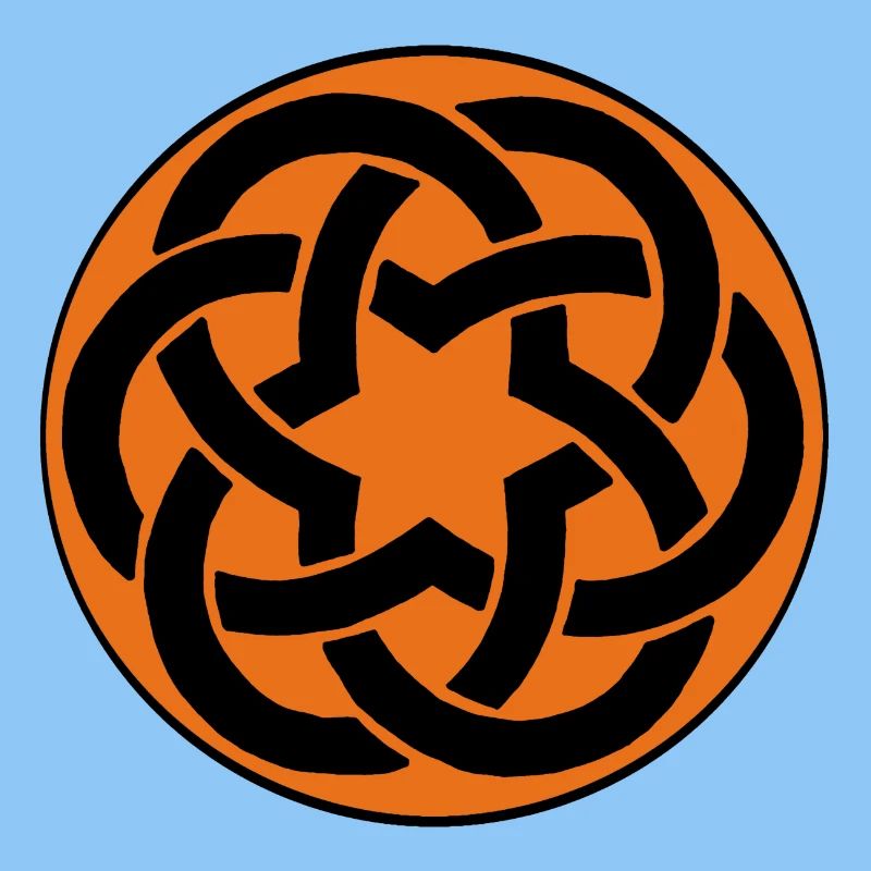 Orange Celtic Star